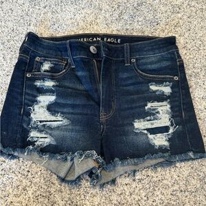 Ripped jeans shorts